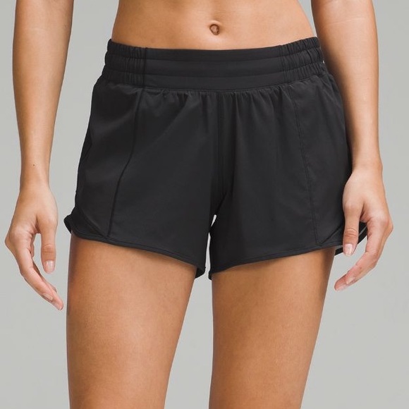 Lululemon Low Rise 4” Black Hotty Hot Shorts - Picture 2 of 6